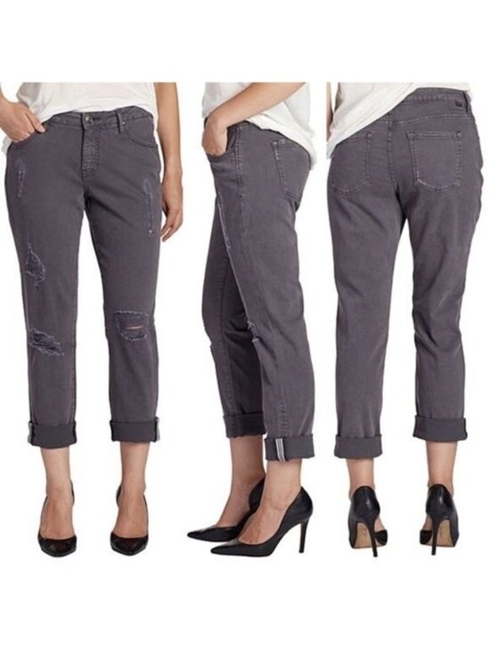 Jag Jeans Denim - Jag Coal Supra Colored Denim Alex Boyfriend Jeans